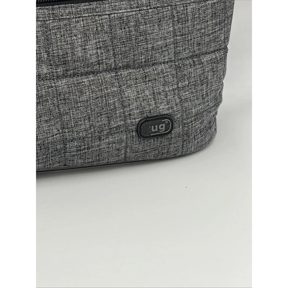 Lug Quilted Tote Bag Gray  Lightweight Travel Work School Everyday‎ 15x12